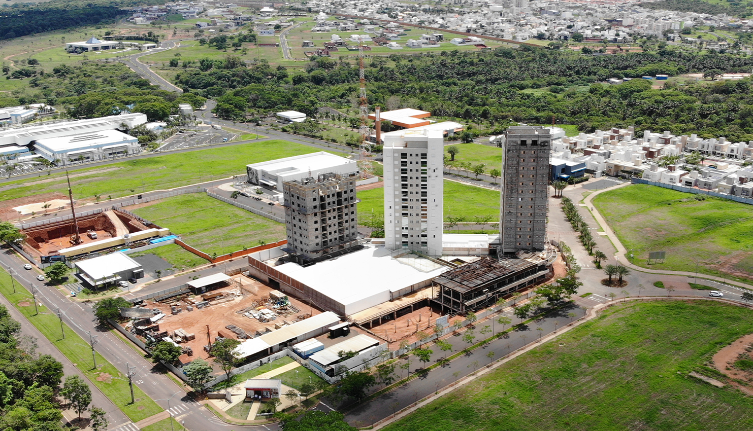 Imagem aerea do empreendimento Solar do Cerrado